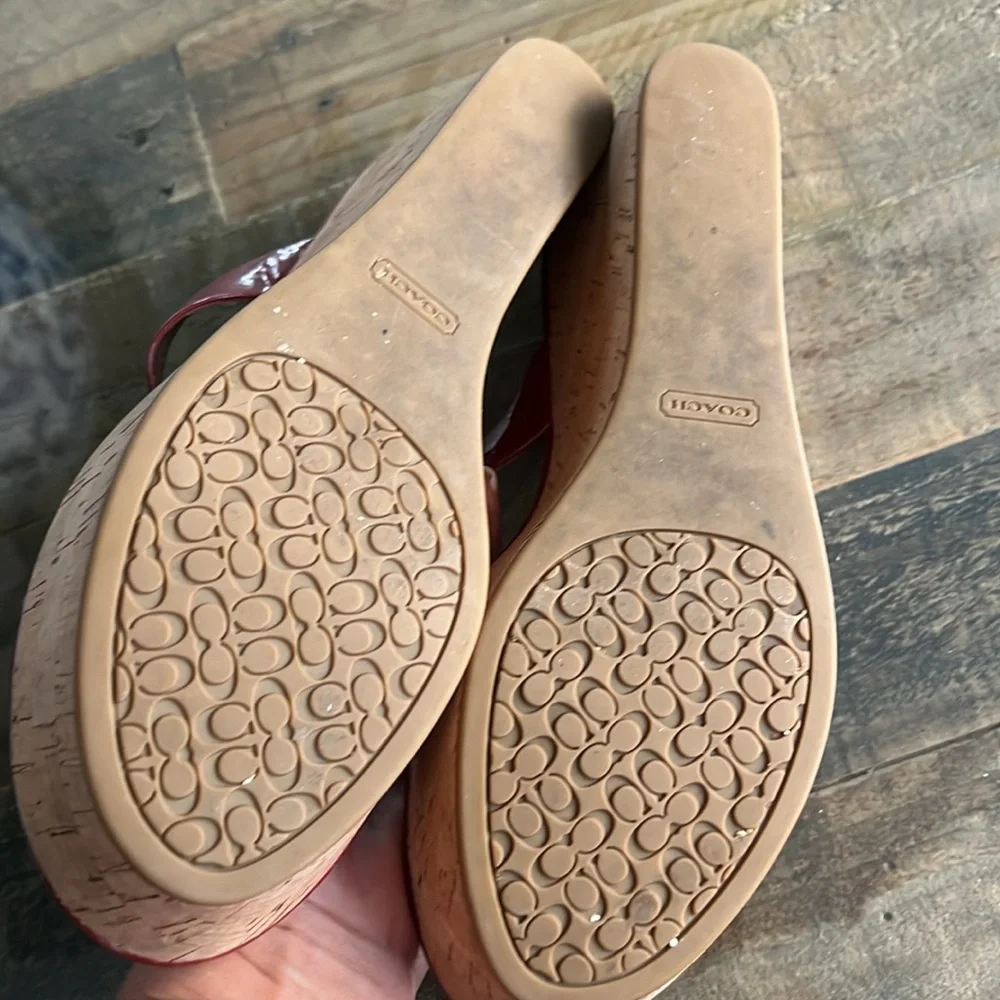 Coach red wedges - Picture 5 of 9